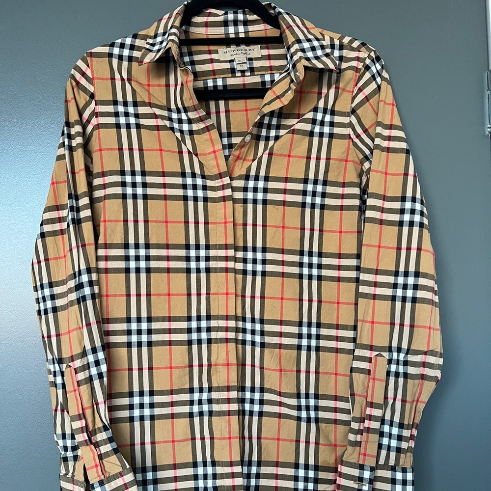 Burberry Check Collared Shirt